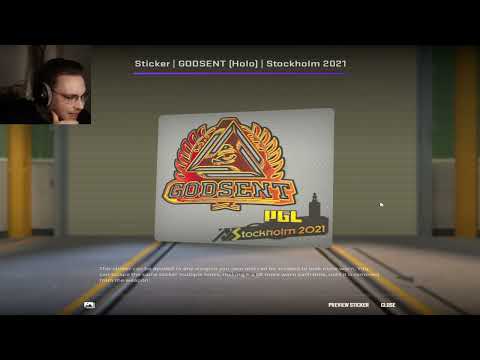 Ohnepixel reacts to Godsent Stockholm 2021 holo stickers.