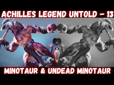 Minotaur & Undead minotaur boss fight no damage, achilles legend untold gameplay 13