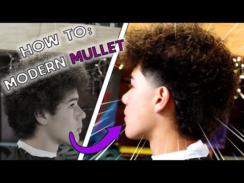 Modern Mullet Tutorial for CURLY HAIR