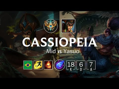Cassiopeia Mid vs Yasuo - BR Challenger Patch 8.22