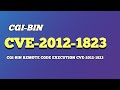 CGI BIN Remote Code Execution CVE 2012 1823