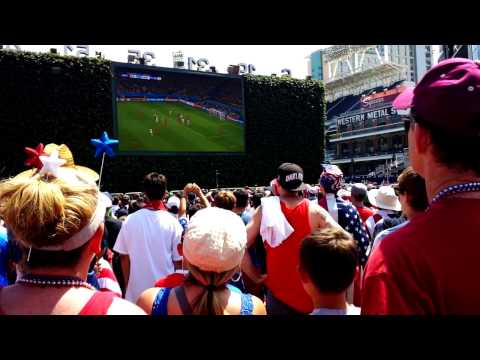 USA v. Belgium 2014 World Cup Wondo Missed Goal Crowd Reaction