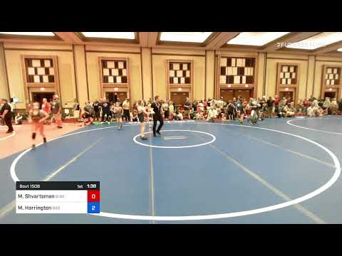 74 Lbs Quarterfinal - Maximillian Shvartsman, Burlington Youth Wrestling Vs Matt Harrington, Bad K