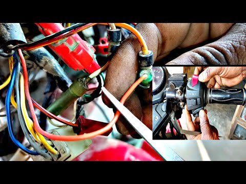 TVS Apache self start problem in self start wiring not working//TVS Apache RTR bike
