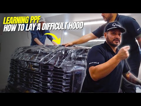 Mastering PPF on a Tough Hood – GMC Hood with Deep Valleys & Scoop