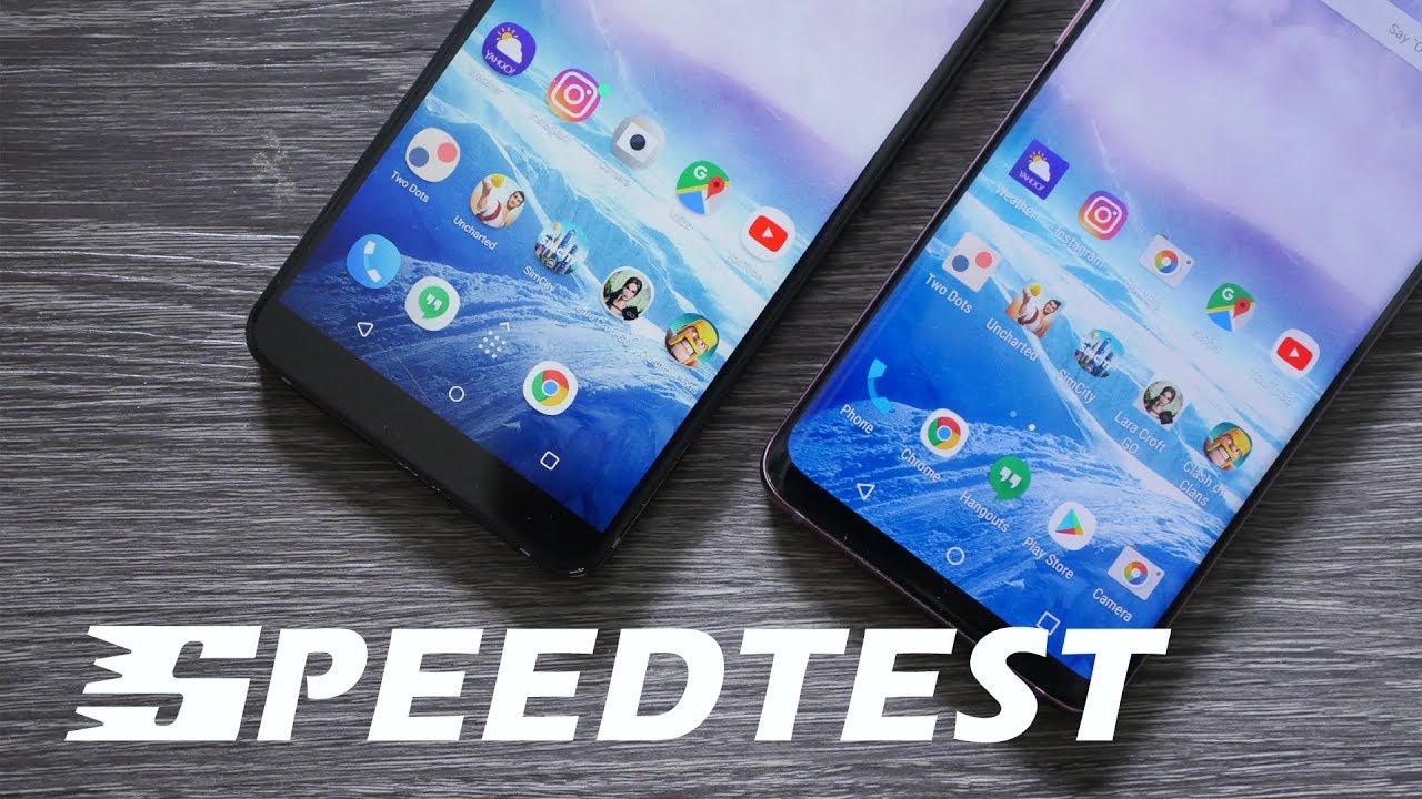 Samsung S9+ versus HTC U11+: Speedtest