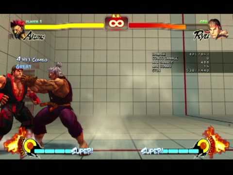 Street Fighter 4 Akuma Combo 7