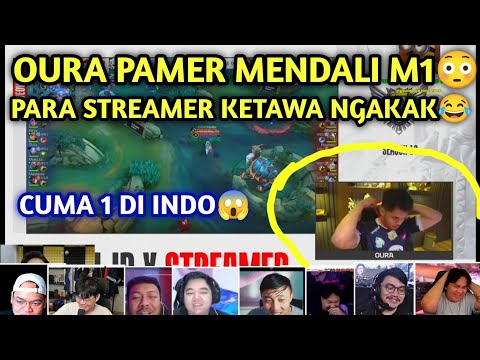 Streamers React to Oura Showing Off His M1 MPL Medal😅