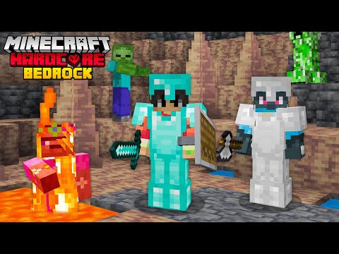 On a survécu 24h sur Minecraft Hardcore sur Bedrock... (impossible)