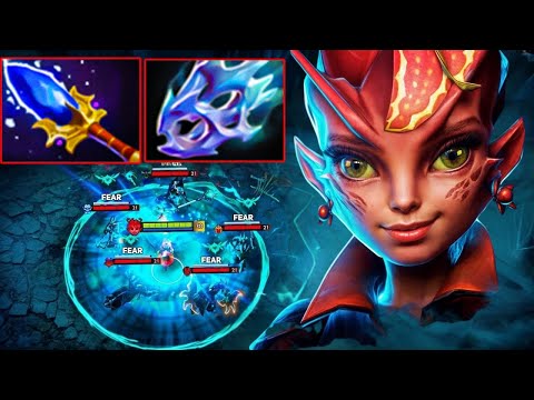 OP Machine Gun Carry Dark Willow Aghs Scepter + Moon Shard Builds IMBA Shadow Realm 7.37e Dota 2