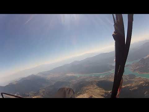 Paragliding at the mountains Giona - Parnassos - Vardousia, Central Greece.