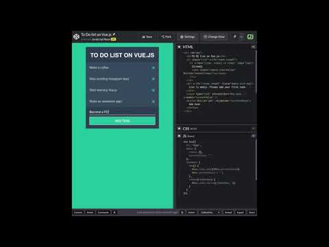 Simple To Do application on Vue.js