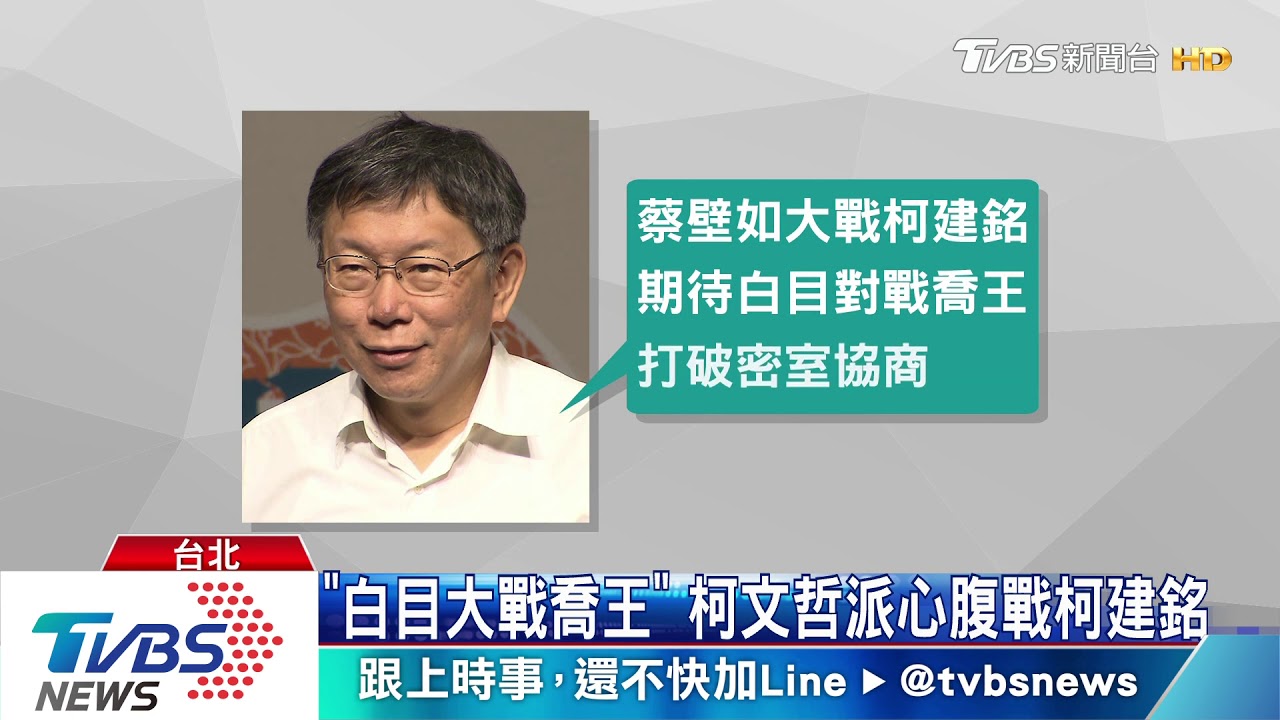「白目大戰喬王」 柯文哲派心腹戰柯建銘