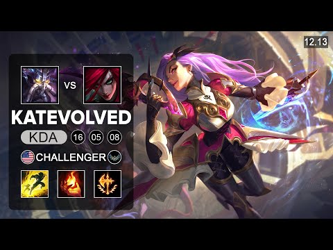 KatEvolved Katarina vs Kassadin Mid - NA Challenger - Patch 12.13 Season 12