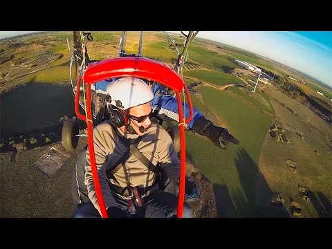 Santorcaz a vista de pájaro en paratrike