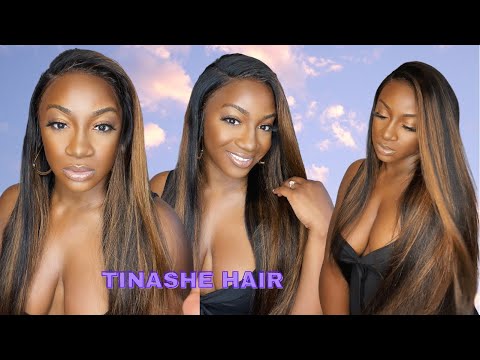 Do You Want Some Hot Chocolate?  Highlight Straight 13x4 Lace Front Wig ft. Tinashe Hair