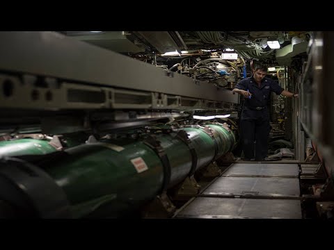 Submarine USS Olympia Prepare to Launch UGM-84 Harpoon Missile
