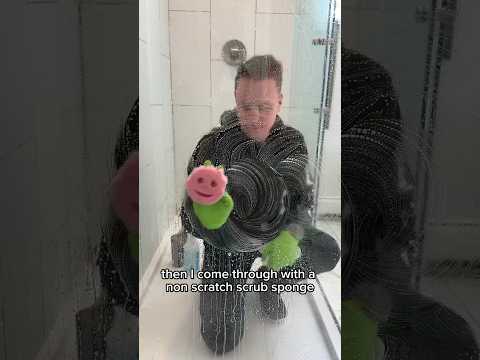 Fast And Easy Way To Clean Glass Shower Doors #cleaning #cleaningtips #cleaninghacks