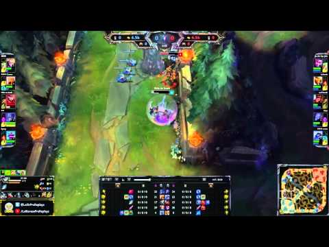 SKT T1 Faker Nidalee vs Elise, Rengar vs Wukong Jungle Ranked Challenger Korea 002