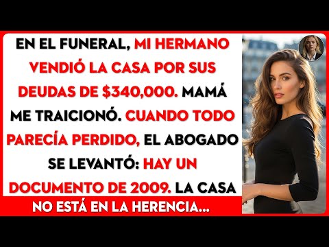 Mi hermano anunció en el funeral de papá que vendería nuestra casa por deudas de juego.