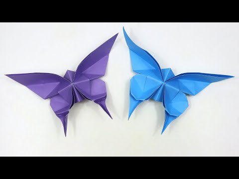 How to make Cute Origami Butterfly - Easy Paper Butterfly Origami