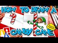 How To Draw A Candy Cane Folding Surprise