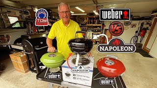 Weber Smokey Joe vs Napoleon 14” Premium Portable Kettle Grill! / Which Is Best?
