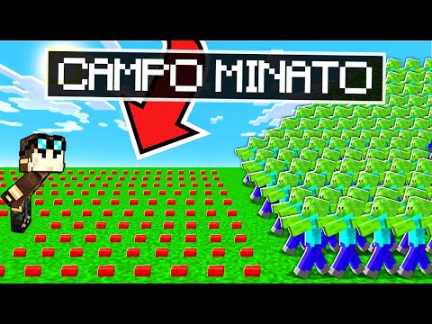 COSTRUISCO IL CAMPO MINATO SU *MINECRAFT INVASIONE*