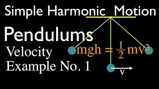 Simple Harmonic Motion (5 of 16): Pendulum Velocity from Height of Displacement