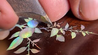 The Mother of Pearl Inlay Process by Master Craftsman | 1000 Year old Traditional Craft Village