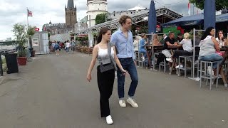 Walking Through the Streets of Dusseldorf, Germany