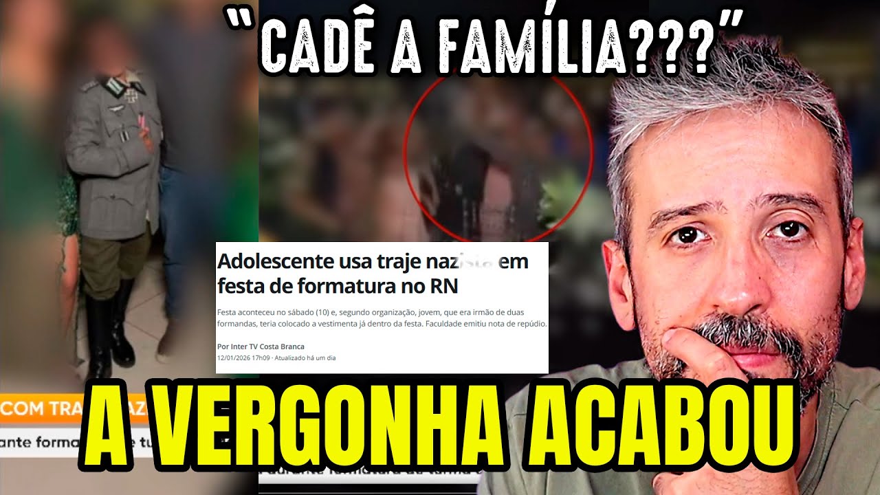 ADOLESCENTE USA UNIFORME NAZ(SIM, ESSE) EM FORMATURA