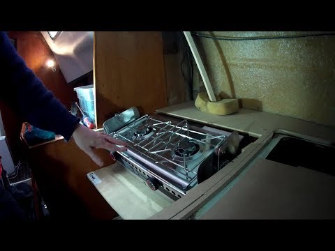Just About Sailing January 3 2019 - Galley refit continued, Origo stove, sink and fridge