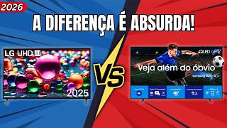 LG UA75 vs Samsung QEF1: QUAL Smart TV Vale MAIS a Pena em 2026? (Comparativo Completo)