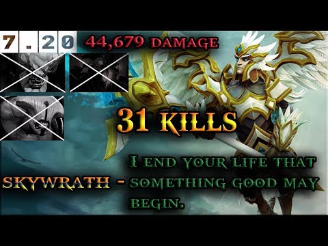 Dota 2 - 4 Null Talisman Mid Strategy [Skywrath mage] 31 fraps total ownage | Patch 7.20 |