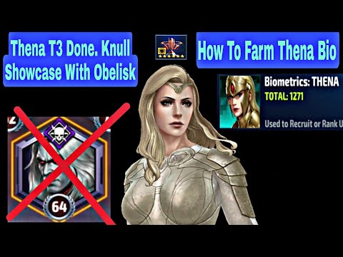 Thena T3 Done | How To Farm Thena Biometrics & WBL Knull Showcase With Obelisk - Marvel Future Fight