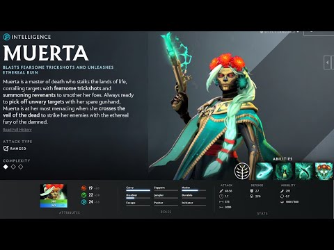 MUERTA - NEW HERO - NEW UPDATE PATCH 7.32e DOTA 2