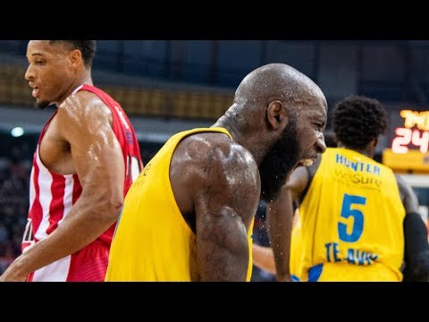 Highlights: Olympiacos - Maccabi FOX Tel Aviv 65:90