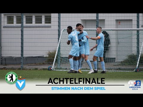 Achtelfinale COSY-WASCH Landespokal | Stimmen nach dem Spiel | Fortuna Biesdorf - Viktoria Berlin
