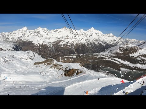 Zermatt: Hohtalli to Gant via slope #28 RELOADED in April’22