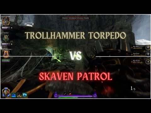 IB's Trollhammer Torpedo + Strength potion VS Skaven Patrol - Vermintide 2