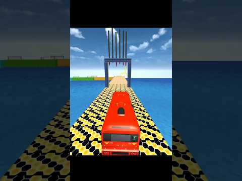 Bus Stunt Fail 🥵😂 | Impossible Bus Stunt #shorts