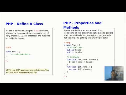 20 Object Oriented Programming In Php Defining Classes Attributes Methods And Objects