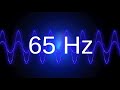 65 Hz clean pure sine wave BASS TEST TONE