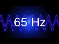 65 Hz clean pure sine wave BASS TEST TONE