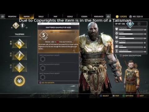 [God of War 4] Infinity Gauntlet Easter Egg Showcase