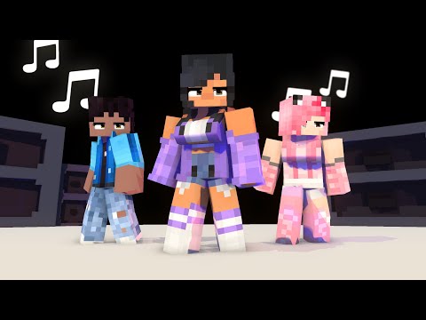 DISCO DISCO PARTY PARTY POI POI PIERCE APHMAU AND KAWAII CHAN - MINECRAFT ANIMATION #shorts