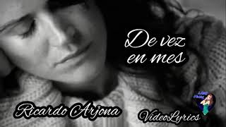 Ricardo Arjona De Vez en Mes VideoLyrics (Música y Letra)