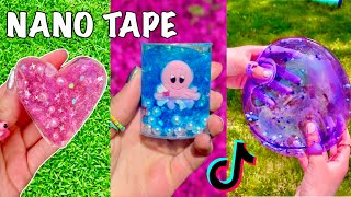 NANO TAPE SQUISHY & CRAFTS! 🫧 DIY Nano Tape Balloon Tiktok Compilation