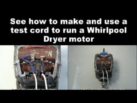 Whirlpool Dryer Not Running - The Motor